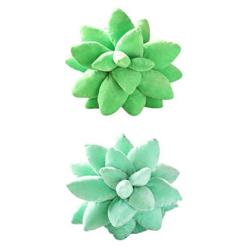 2pcs 3D 봉제 다육 식물 베개 쿠션 소파 침대 홈 인테리어 장난감을 던져, 봉제인형, 스타일 6