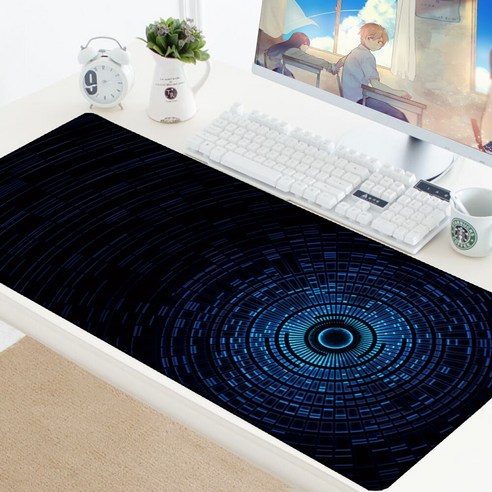 YJQ 기하학적 미끄럼 방지 XL 마우스 패드 900x400mm 마우스 패드 사용자 정의 DIY 게임 대형 잠금 가장자리 속도 마우스 패드 고무 컴퓨터 책상 매트, JHTA-045_600x300 mm