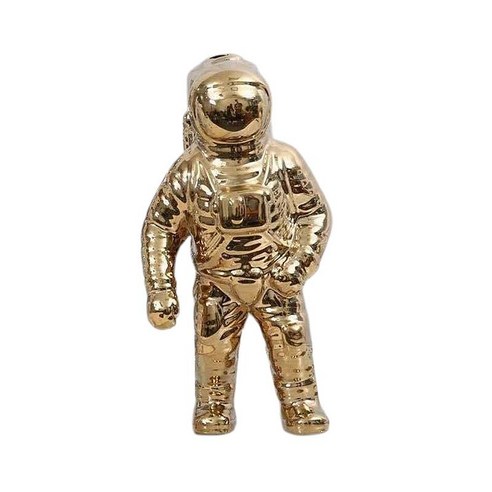 우주 비행사 모델 그림 세라믹 우주 비행사 동상 공간 남자 조각 패션 크리 에이 티브 사무실 홈 데스크탑 장식, 황금