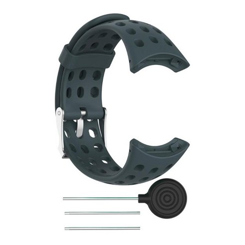 SUUNTO M1 M2 M5 M 시리즈용 실리콘 고무 시계 밴드 스트랩, 블루 그린