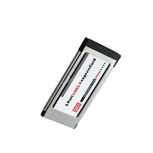 34mm/54mm 익스프레스 카드-2포트 USB 3.0 노트북용 여성 어댑터 변환기, 75x34x10mm, 실버, 설명