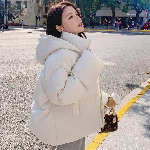 후드덕다운패딩 추천상품 발리걸 데일리 오버핏 후드 숏 패딩 점퍼: 따뜻한 겨울의 필수품 소개