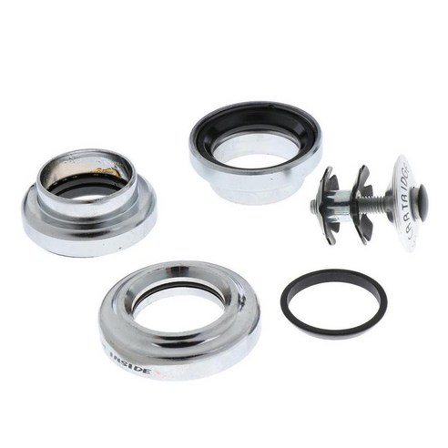 자전거 헤드셋 34mm 자전거 자전거 외부 헤드 세트 1 1/8"(28.6mm) 스티어러, 실버, 블랙, 설명