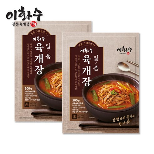 이화수 일품 고기많은 대파 육개장 파개장 푸짐한 건더기, 500g, 3개