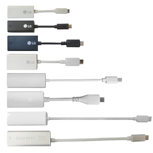 정품 노트북 USB 랜동글 C타입 기가비트 5핀등 랜젠더 랜카드 모음, 3번 일반 C타입 화이트