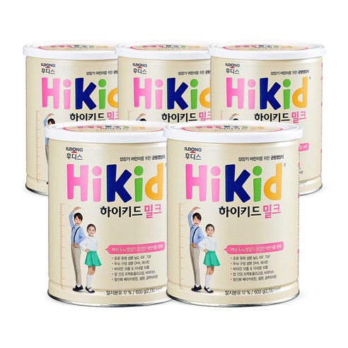 일동후디스 하이키드 밀크 600g 5캔