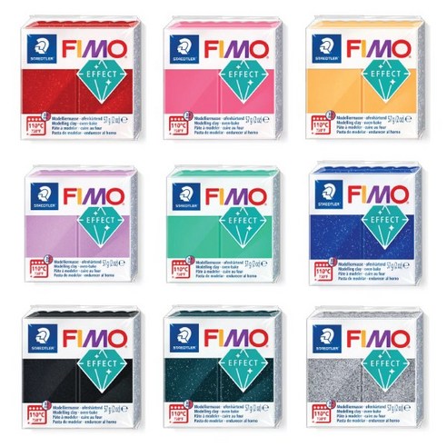 FIMO 피모 이펙트 40색 선택/폴리머클레이 오븐점토, 1개, 이펙트 104번 반투명옐로우