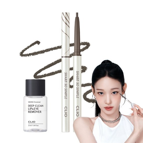 [증정] 클리오 샤프 쏘 심플 워터프루프 펜슬 라이너 24AD, 11 뮤트 그레이, 1개