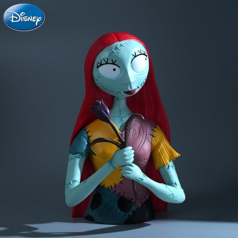 크리스마스 악몽 샐리 피규어 저금통 PVC 19.5cm 정품, 1개, 잭+샐리