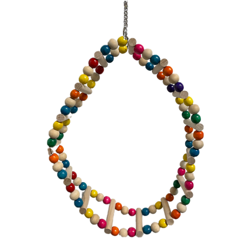 앵무새 장난감 원형모양 사다리