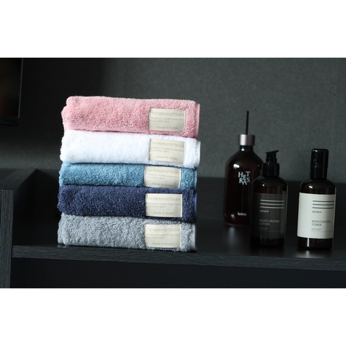 부드러움과 흡습성이 뛰어난 고급스러운 60수 세면타올 세트