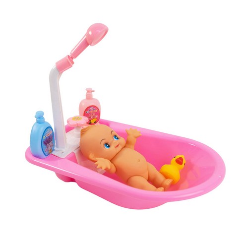 오키오 물나오는 퐁퐁 샤워기 욕조 장난감, 핑크