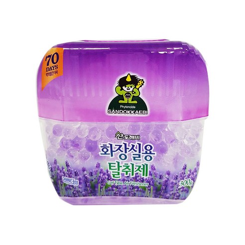 산도깨비 화장실용 탈취제 라벤더, 300g, 2개