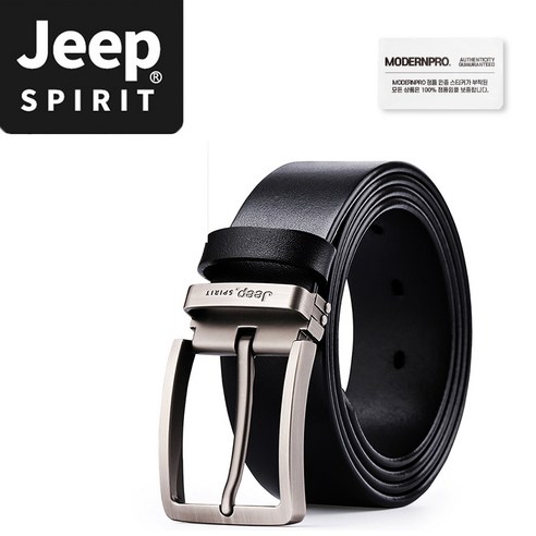JEEPSPIRIT 정품 남성용 가죽 벨트 OM18CD996BT0434 쿠팡 + 벨트증정