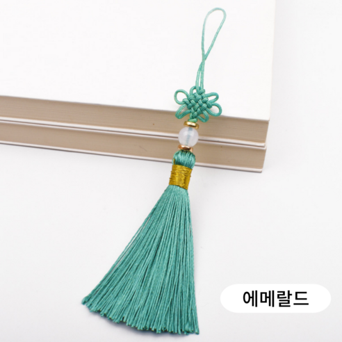 슈퍼마르크트 추석 전통매듭 태슬 노리개, 10개, 에멜랄드