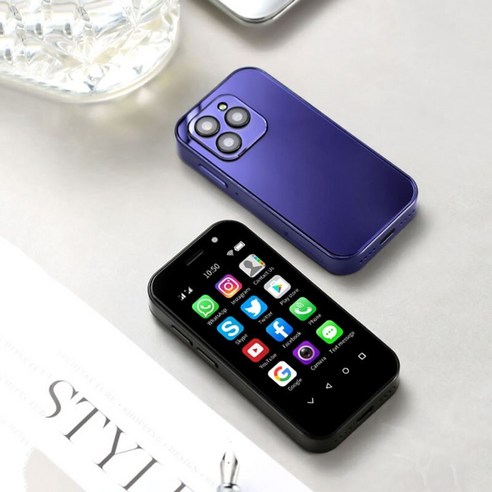 SOYES XS14 초미니 스마트폰 4G LTE 업무폰 사업폰 세컨폰, 기본, Purple 3GB 64GB
