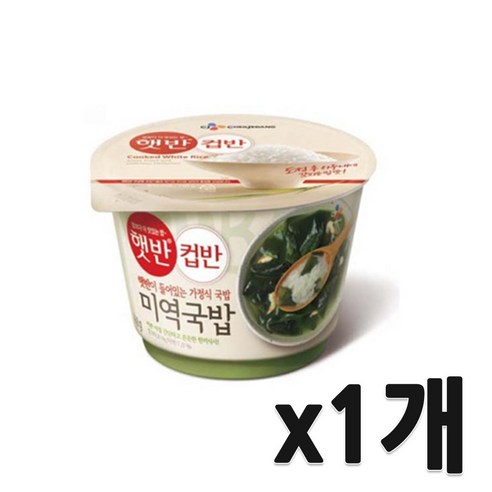 CJ 햇반 컵반 미역국밥 가정식 반상 167g