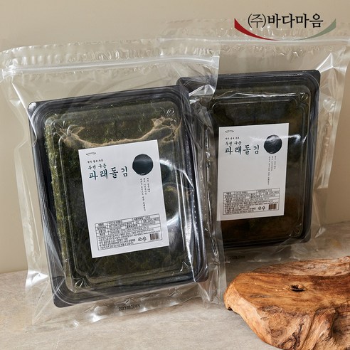 먹기좋게 자른 두번구운 파래돌김, 70g(절단김180매)