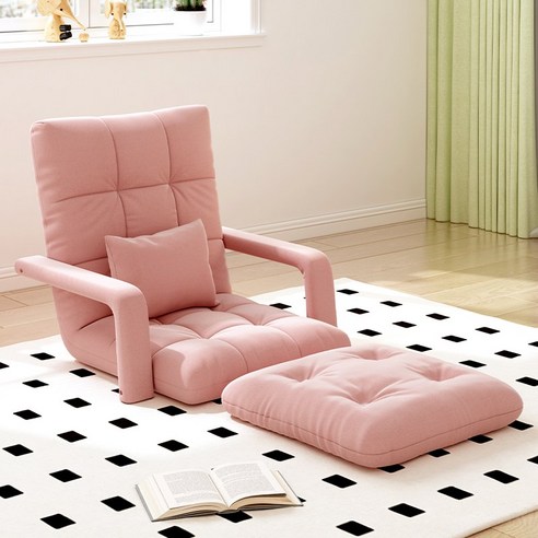 투에스리빙 1인 5단 각도조절 접이식 좌식의자, 그레이, 1개