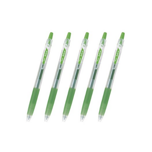 파이롯트 주스 젤잉크펜 0.38mm LJU-10UF, 리프그린, 5개