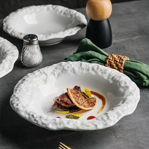 섬세한 식탁을 완성하는 예술, Xindeks 깊은 접시 도자기 파스타볼 김석빈도자기