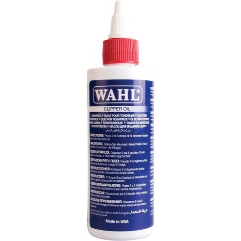 Wahl 왈 클리퍼 오일 파란색 트리머 녹방지 120ml, 118.3 ml