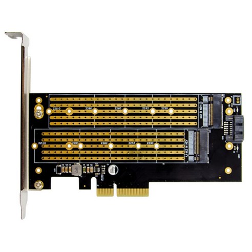 컴퓨터 PC를위한 PCI-E X4 M.2 B & M 키의 NVMe SSD Sdapter의 PCIe M.2의 NVMe SSD 확장 카드, 보여진 바와 같이, 하나