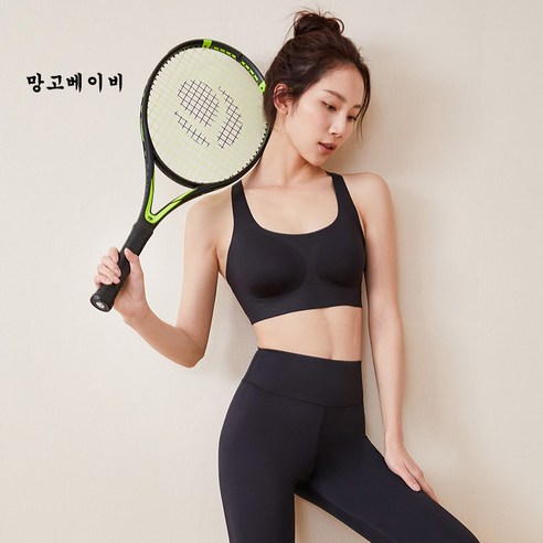 여자 스포츠브라탑 노와이어브라 심리스 헬스 요가나시 YZ-SPORT057