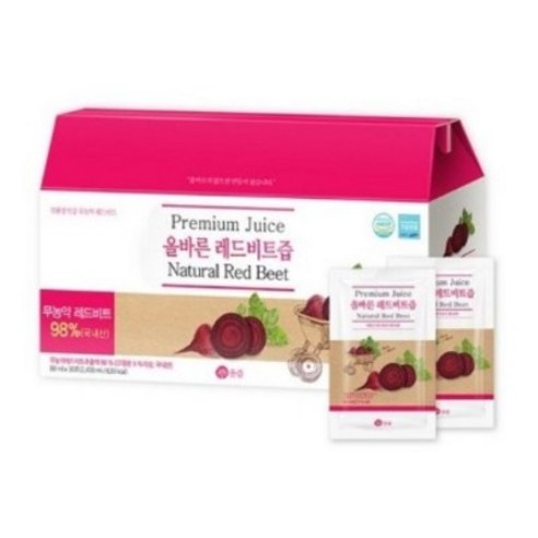 [올즙] 올바른 국내산 레드비트즙 60포, 80ml, 1개