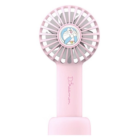 ROCK 도라에몽 버블 미니 휴대용 선풍기, 핑크, YM-DC03