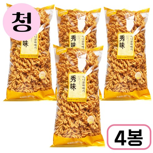 원하프허니꿀꽈배기1kgx4개/㈜삼천리총알배송