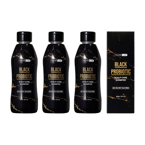 일동제약 탈모 샴푸 두피 스케일링 블랙 샴푸, 300g, 3개