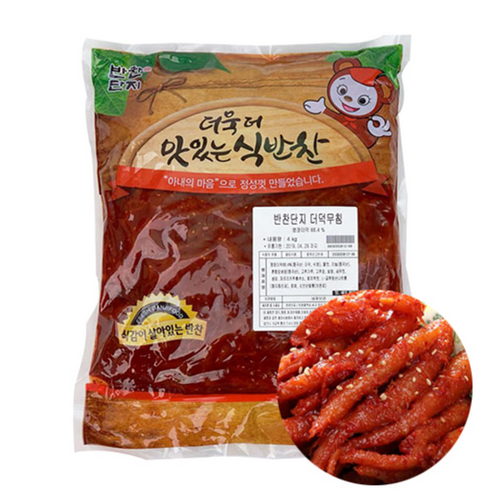 해품상회 더덕무침 4kg 대용량 양념더덕 반찬단지, 1개 더덕도매