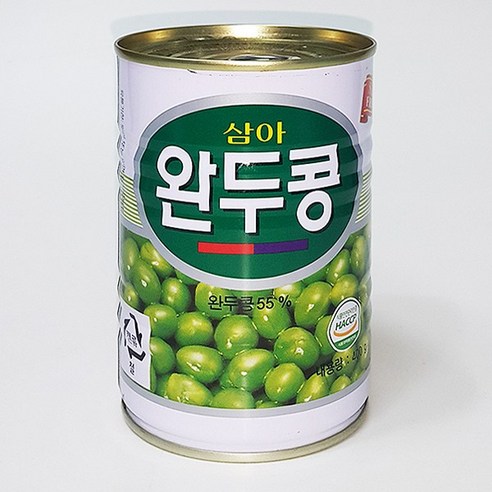 삼아 완두콩 통조림