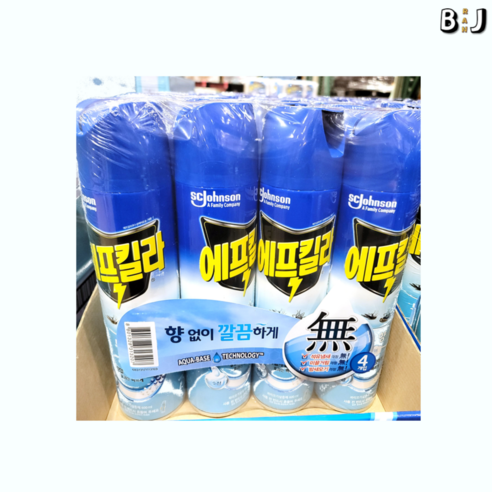 [정품] 에프킬라 에어로졸 스프레이 무향 600MLX4입 [백화점], 600ml, 4개