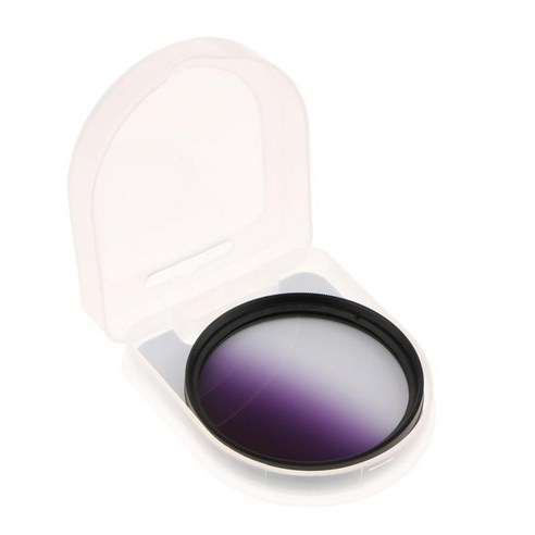 원형 원형 그라데이션 SLR 카메라 렌즈 필터 52mm 55mm 58mm 62mm 72mm, 58mm 보라색, 설명, 설명
