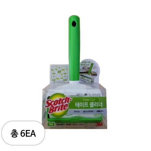 스카치브라이트 테이프클리너 본품, 6개