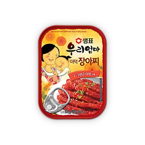 두배로유통 샘표 우리엄마 더덕장아찌 90g x 3개