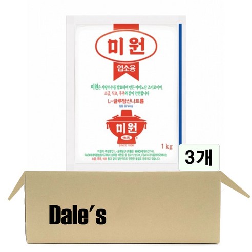 데일즈기획 대상 미원, 1kg, 3개