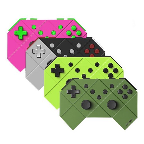 웨이크업 기능 버스트 모션 이중 진동 멀티 컬러가 있는 스위치 PC 스위치 OLED용 원래의 8bitdo PB Tails Bluetooth 무선 게임 패드, 다크 그린