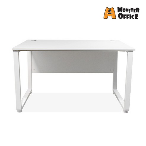 몬스터오피스 스틸책상 1200 1400 1600 1800 작업용 컴퓨터 책상 철제책상 사무용책상 사무실책상, 화이트