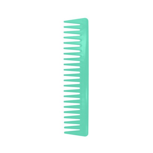 컬러 넓은 이빨 큰 이빨 빗 정전기 방지 오일 조형 미발 빗 다기능 마사지 순발 빗, 녹색.