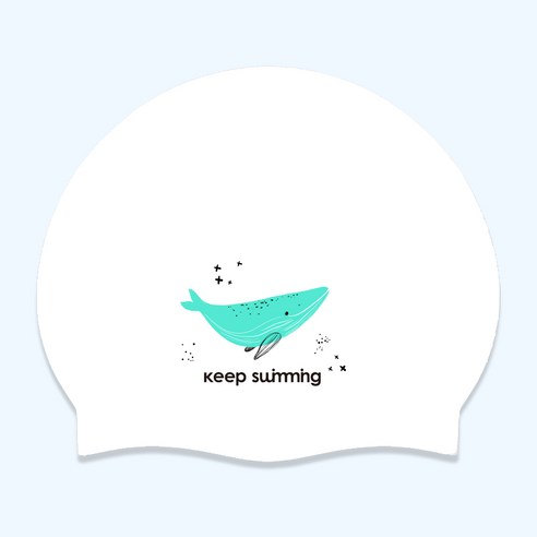 킵스위밍 실리콘수모 하늘고래, 민트고래, 1개