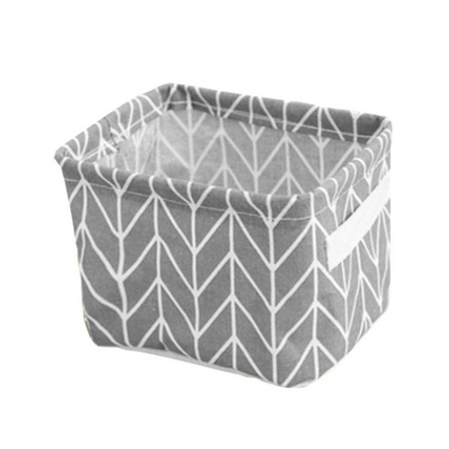 손으로 인쇄 면화 및 린넨 세탁 바구니와 패브릭 스토리지 바구니 데스크탑 혼란 정렬 캐비닛 주최자, 하나, C