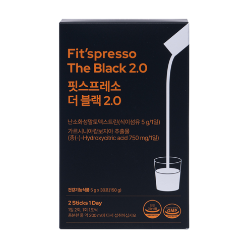 자유다방 핏스프레소 다이어트 커피 더 블랙 2.0 아메리카노맛, 1개, 150g