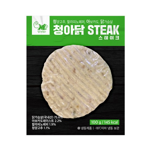 청아닭 닭가슴살 스테이크 20팩, 1개, 100g