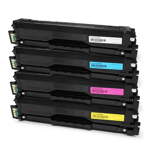 잉크다파라 삼성 호환 CLT-K504S 재생토너 세트 SL-C1453FW C1404W C1454FW, 1세트, 검정+파랑+빨강+노랑