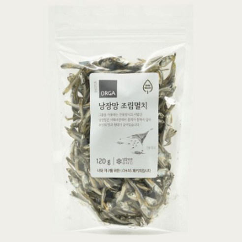 ORGA ZERO 낭장망 조림용멸치, 1개, 120g