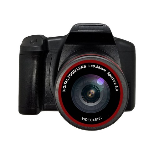 AFBEST 고화질 디지털 비디오 카메라 캠코더 2.4인치 화면 핸드헬드 카메라 16X 줌, 검정