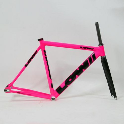 픽시자전거 자전거 프레임 고정 기어 알루미늄 Fixie 카본 포크 싱글 스피드 트랙 하이 퀄리티 부품 700C 53cm 55cm, 3) 빨간 - 53cm